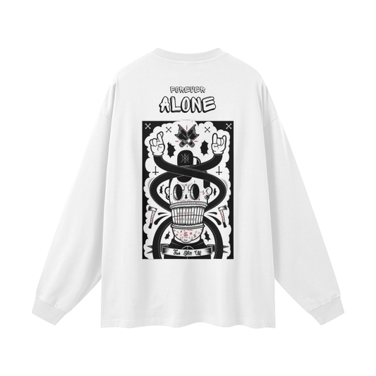 Men's Streetwear Oversized Cotton Long Sleeve Top