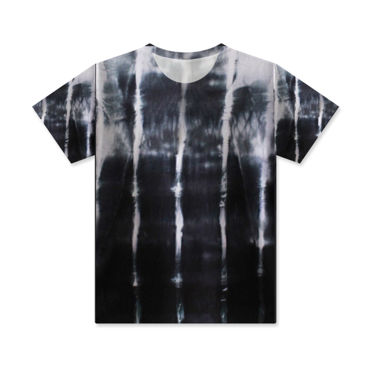 Black Pattern Regular Fit Men's Cotton T-Shirt