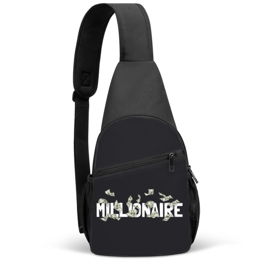 Millionaire Black Unisex Chest Bag