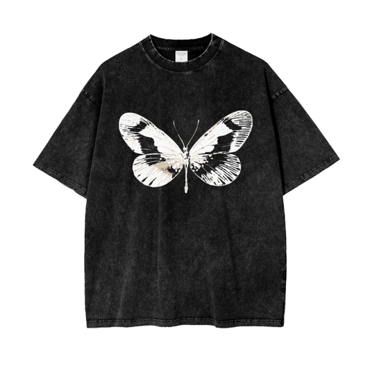 Butterfly Women's Oversized Snow Wash T-Shirt