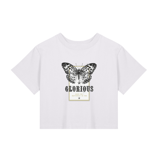 Women's Graphic Cropped Boxy T-Shirt