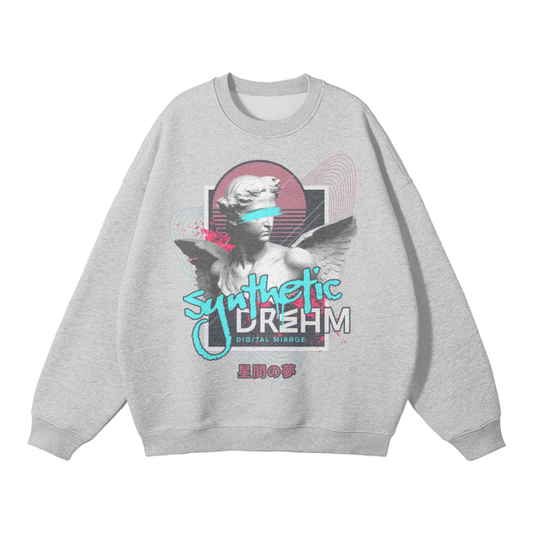 Streetwear Gray Unisex Fleece Sweatshirt