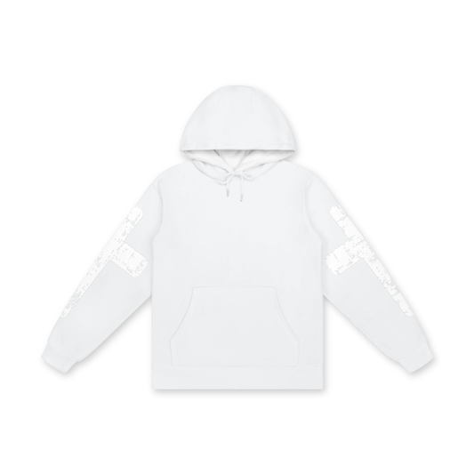 Sleeve Design Cross Regular Fit Unisex Hoodie