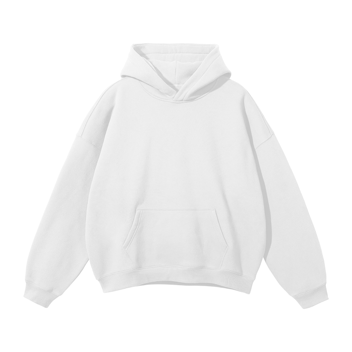 Streetwear Unisex Big X Design Fleece Hoodie